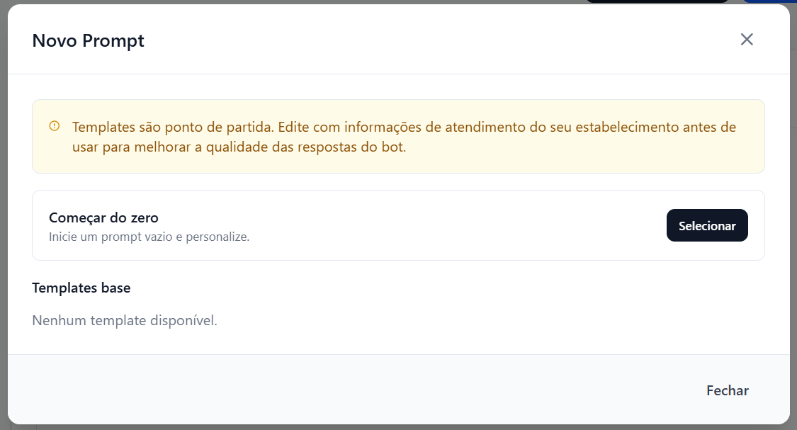 Passo 5 - Novo Prompt